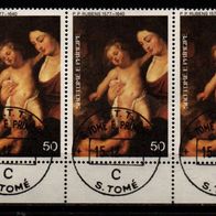 L677 Sao Tomè und Principe MiNr. 2488 A (3-fach) Weihnachten o gestempelt
