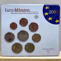 Euro - "Kursmünzensatz 2002 A" Deutschland in Stempelglanz