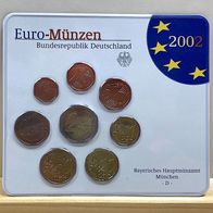 Euro - "Kursmünzensatz 2002 D" Deutschland in Stempelglanz