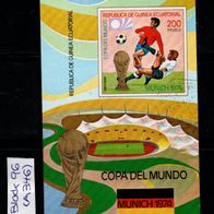 L680 Äquatorialguinea MiNr. Block 96 (A 346) Fußball-WM 1974 * * postfrisch