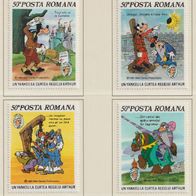 Disney Rumänien 1985 150. Geburtstag Mark Twain MiNr 4213-4216 postfrisch