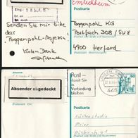 L683 Bund Postarten 2 Stck. P 126 , gebraucht