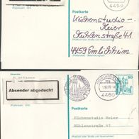 L684 Bund Postarten 2 Stck. P 126 , gebraucht