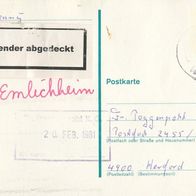 L685 Bund Postarten 1 Stck. P 126 , gebraucht