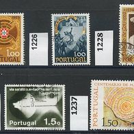 Portugal Mi. Nr. 1223 + 1226 + 1228 + 1234 + 1237 o <