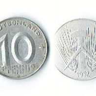 DDR 10 Pfennig Münze 1952 - SS-VZ