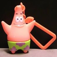 Ü-Ei Figur 2005 Spongebob - Serienspielzeug - Patrick Schlüsselanhänger + BPZ