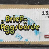 106) Post Modern 2016 - Brief-Aggsbärde gestempelt auf Papier