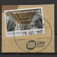 110) LMF Augsburg - Zedernsaal Schloss Kirchheim gestempelt auf Papier