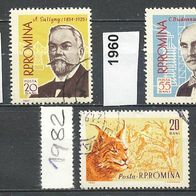 Rumänien Mi. Nr. 1959 + 1960+ 1982 o <
