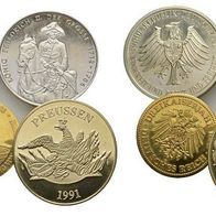 Deutschland Preußen 4 moderne Medaillen
