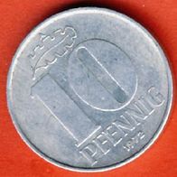 DDR 10 Pfennig 1972 A