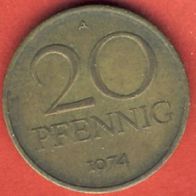 DDR 20 Pfennig 1974 A