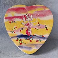 Diddl Diddlina Metalldose Herzdose Herzform Diddlina tanzt als Ballerina alt Rarität