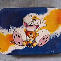 Diddl Metalldose rechteckig mit Bär und Vogel alt Rarität