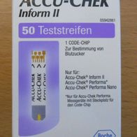 ACCU-CHEK Inform II & Performa 50 Teststreifen - OVP - MHD beachten -AKKU CHECK