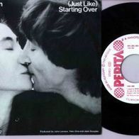 John Lennon - (Just Like)Starting Over / Kiss Kiss Kiss (1981) 45 single 7" EX/EX
