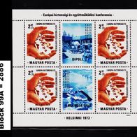L734- 2 Ungarn MiNr. Block 99 A (2886)Konferenz KSZE * * postfrisch