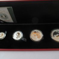 China Panda 2017, Proof Set München 1,85oz 999 Silber, Zertifikat