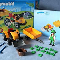 Playmobil ® 4486 - Gartentraktor Traktor Trecker mit Anhänger komplett OVP