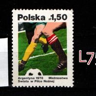 L756 Polen MiNr. 2557 Fußball-WM Argentinien 1978 - * * postfrisch