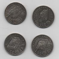 Medaillen 4 Stück CCCP Panzer