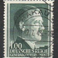 Generalgouvernement, 1942, Mi.-Nr. 86A, Gestempelt