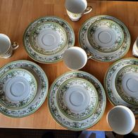 5 x Tirschenreuth Trianon Florenz Kaffegedecke, Porzellan * Tadelloser Zustand