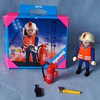 Playmobil ® Special 4578 - Feuerwehrmann Feuerlöscher Axt Funkgerät Komplett OVP