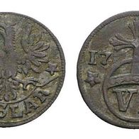 Goslar-Stadt Silber 6 Pfennig 1712 Adler/ Schriftband