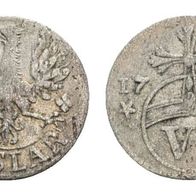 Goslar-Stadt Silber 6 Pfennig 1714 Adler/ Schriftband