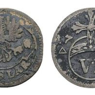 Goslar-Stadt Silber 6 Pfennig 1722 Adler/ Schriftband