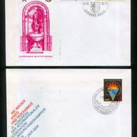 L805 DDR Ersttagsbriefe FDC MiNr. 2733/2734 und 2736 (2 Briefe) - -o gestempelt