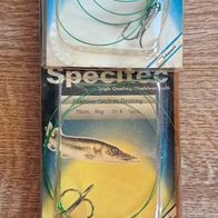 Neu Specitec Stahlvorfach Drilling G: 4 Tragkr: 8kg Schlaufe Wirbel Hecht Zander