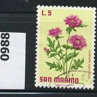 San Marino Mi. Nr. 988 Blumen o <