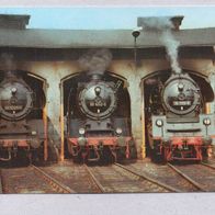 h17) BRD (DDR-Zeit) - AK - Bahnbetriebswerk Nossen - Dampflokparade