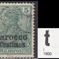 Deutsche Post in Marokko 8 II O #038672