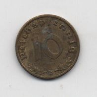 Münze Deutsches Reich 10 Reichspfennig 1939