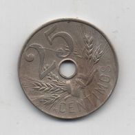 Münze Spanien 25 Centimos 1927