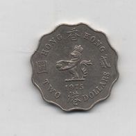 Münze Hong Kong 2 Dollar 1975