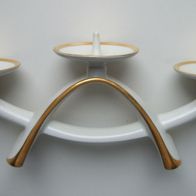 Porzellan-Kerzenleuchter 3-flammig, Alka Kunst, Model-Nr. 2014, Länge ca. 28 cm