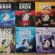 6 x 5 Euro BRD 2016-2021 "Klimazonen der Erde" A-J, t, eu im Blister
