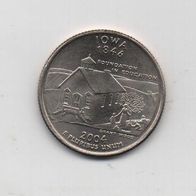 Münze USA Quarter Dollar Iowa 2004