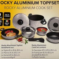 Topfset stapelbar Aluminium 9-teilig Nudelsiebdeckel Pfanne Wohnmobil 92307r NEU kaufen bei