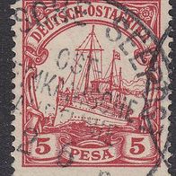Deutsch-Ostafrika DOA 13 O mit Stempel Deutsche Seepost #038531