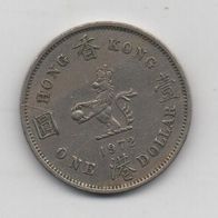 Münze Hong Kong 1 Dollar 1972