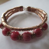 Rhodochrosit Armreif, 18 cm - 43 ct