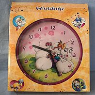 Diddl Wanduhr Uhr Diddlina 90 er rosa Kinder Zimmer Diddlmaus Ø 25 cm Sammler RAR