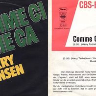 7"HANSEN, Harry · Comme Ci, Comme Ca (Promo RAR 1977)