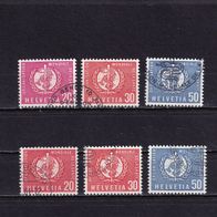 Schweiz WHO MiNr. 32-34 kpl. gestempelt zur Auswahl M€ 1,80 #J191f